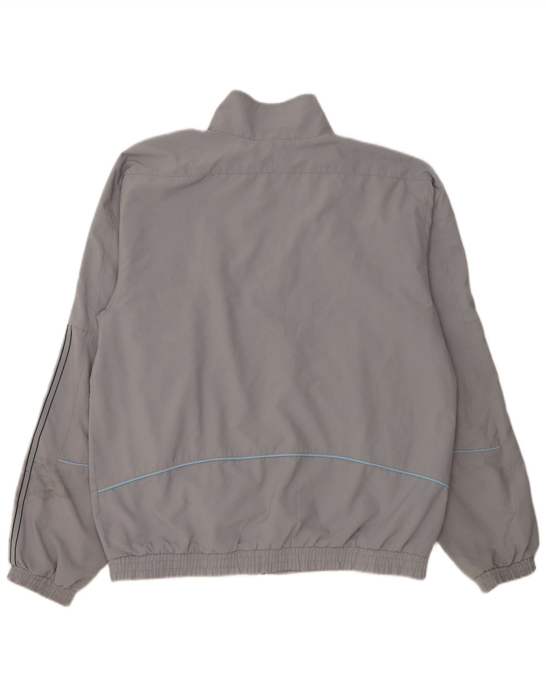 Adidas Hombre Chándal Top Chaqueta Gris Medio Colorblock