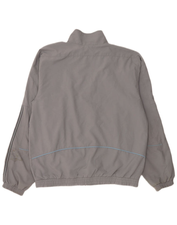 Adidas Hombre Chándal Top Chaqueta Gris Medio Colorblock