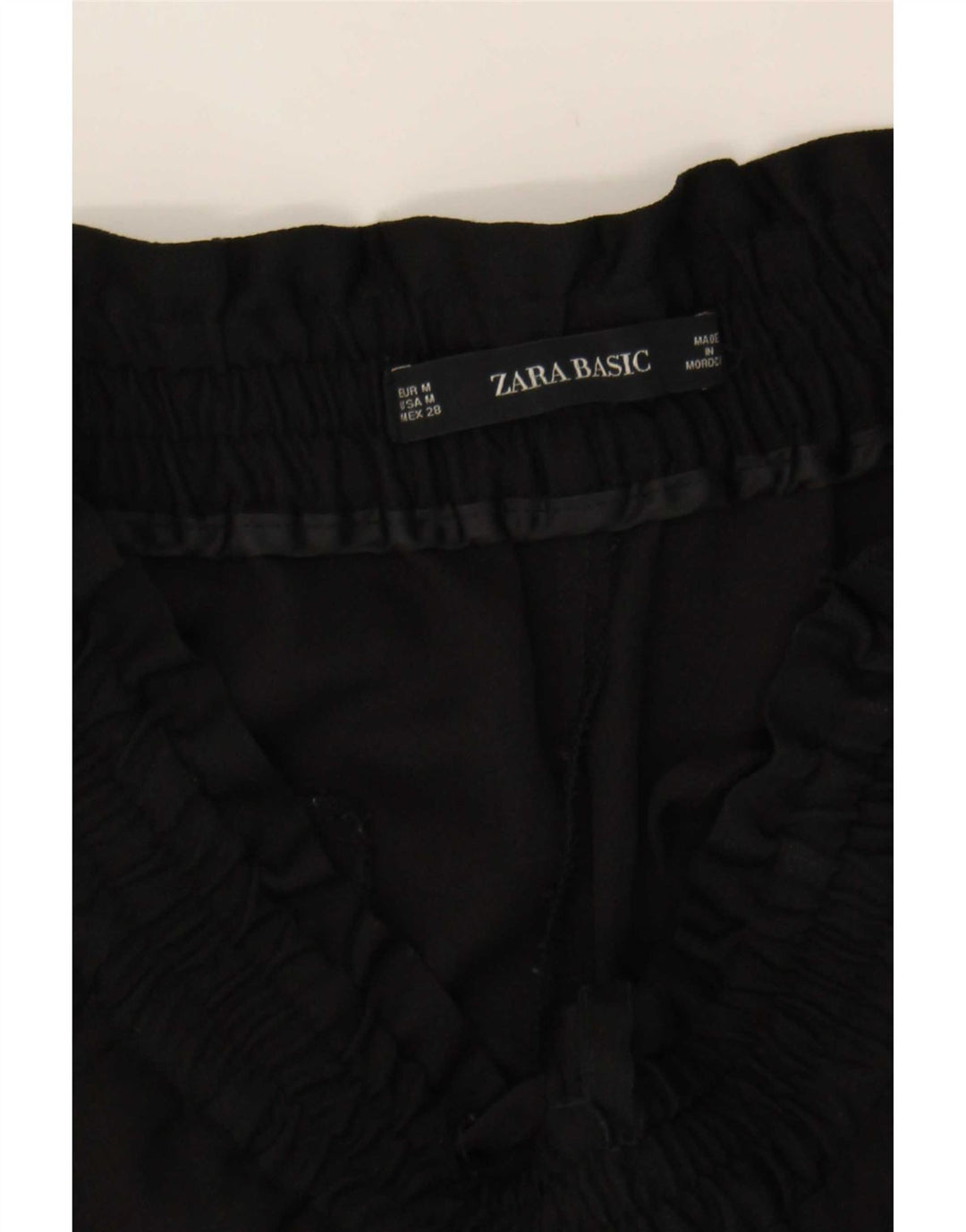 Zara Mujer Pantalones De Chándal UK 42 Mediano Negro Colorblock