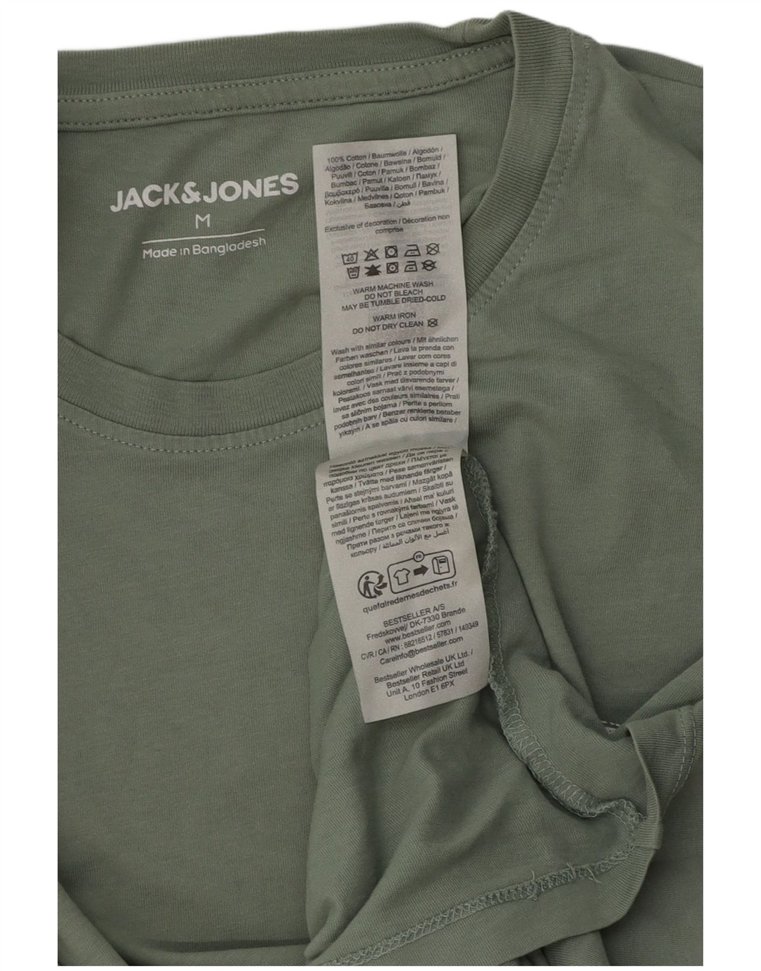 Camiseta Jack & Jones Hombre Top Medium Verde Algodón