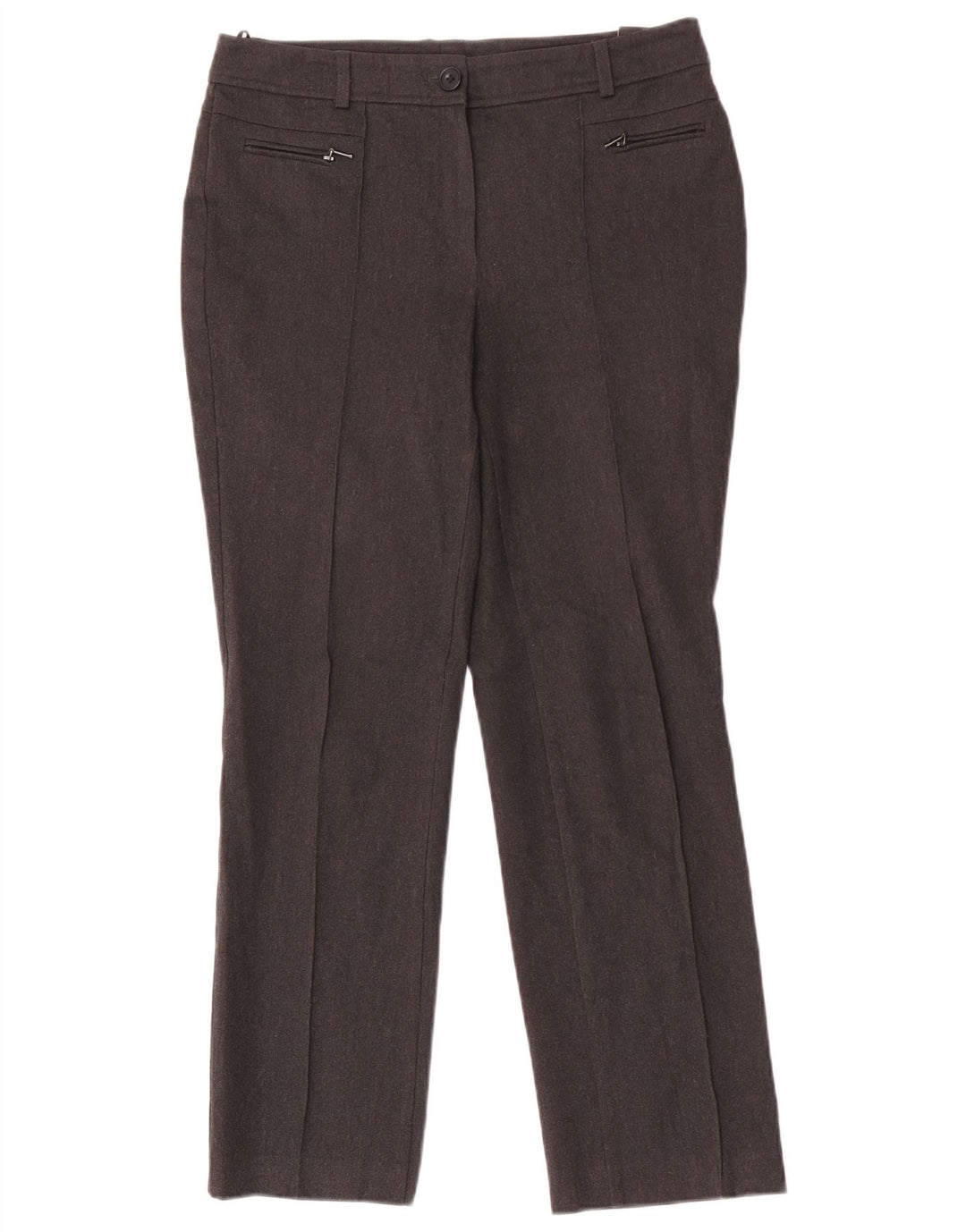 Marks & Spencer Pantalones Casuales Rectos para Mujer W32 L29 Gris
