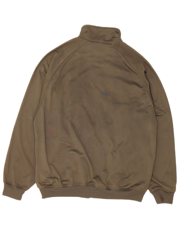 Kappa Hombre Chándal Top Chaqueta XL Caqui Poliéster