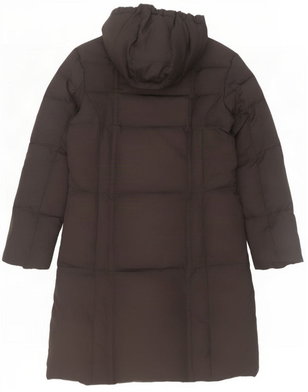 Fila Abrigo acolchado con capucha para mujer UK 40 Mediano Poliéster negro