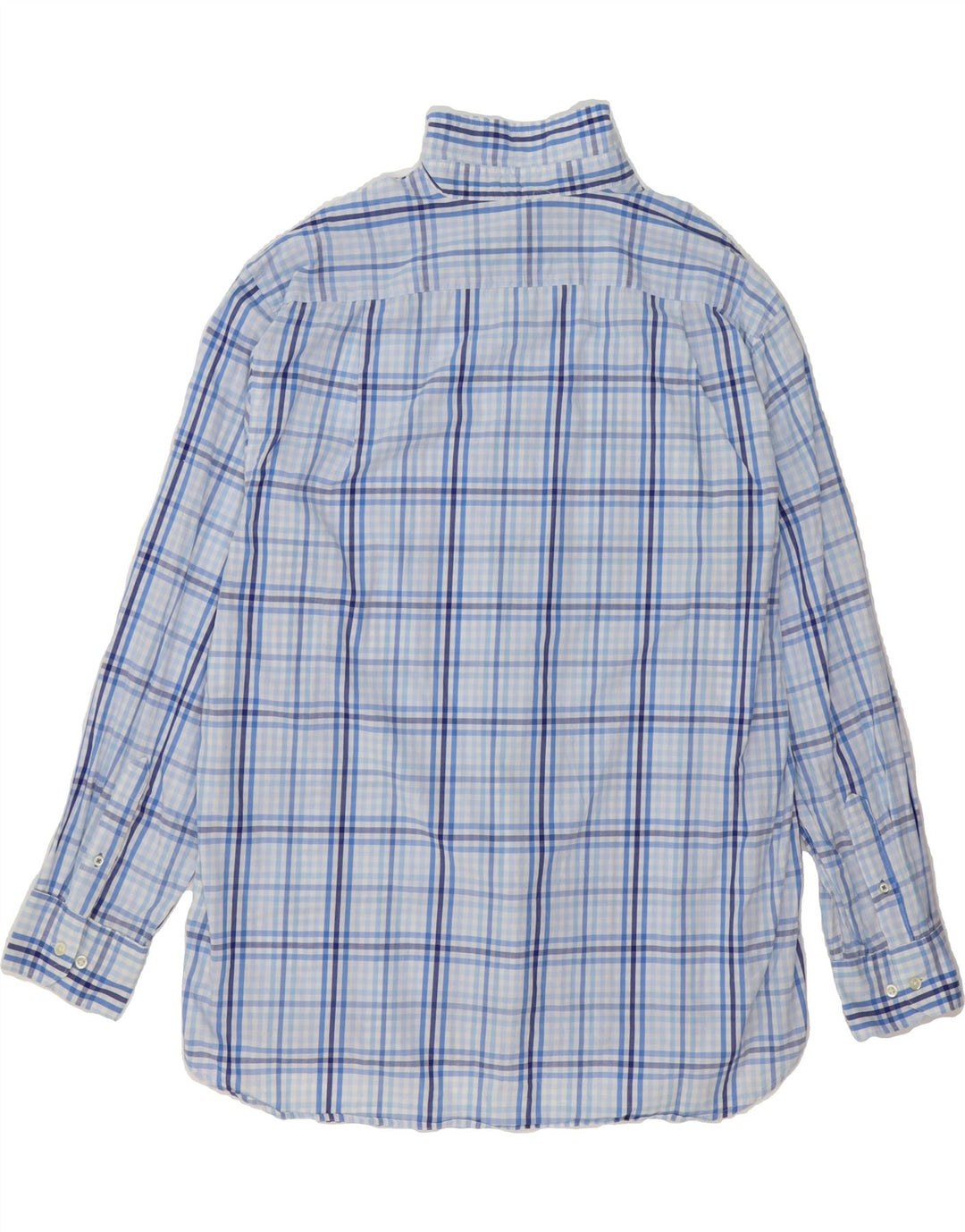 IZOD Mens Shirt XL Blue Check Cotton Vintage Izod and Second-Hand Izod from Messina Hembry 