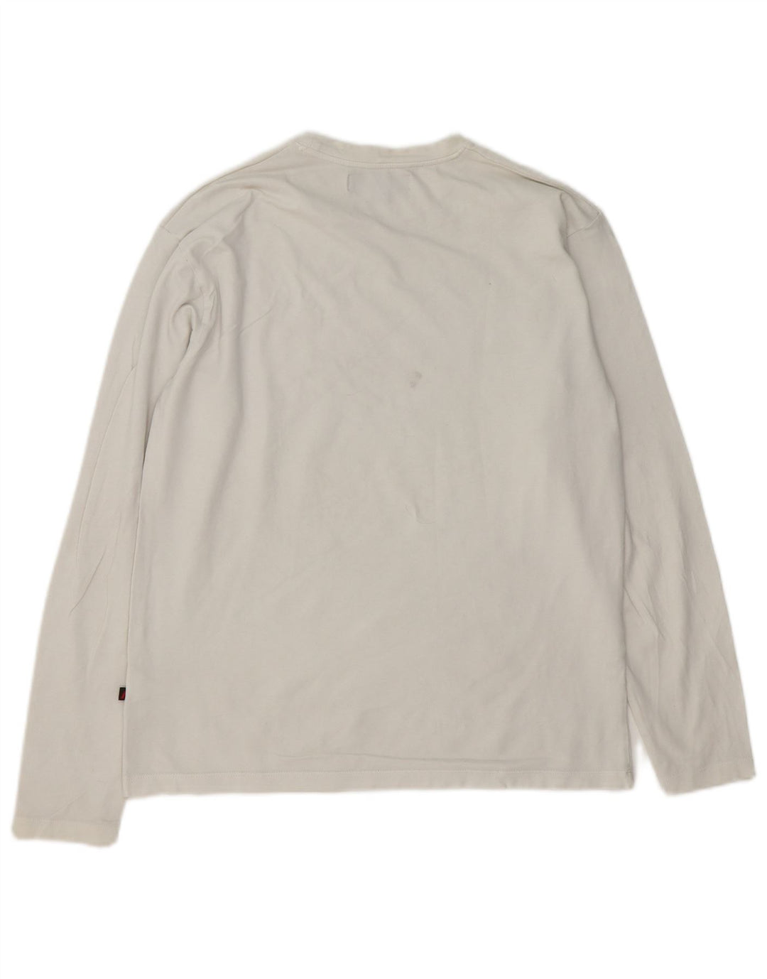 Marlboro Classics Top Hombre Manga Larga Algodón Blanco Mediano