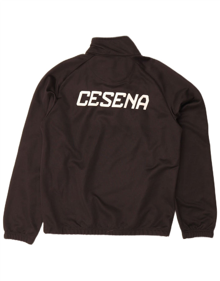 Kappa Mens Graphic Pullover Chándal Top Chaqueta Mediana Poliéster Negro