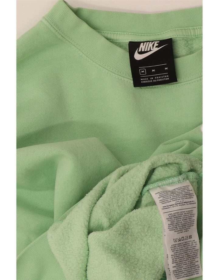 Nike - Sudadera corta extragrande para mujer, talla 40, algodón verde medio