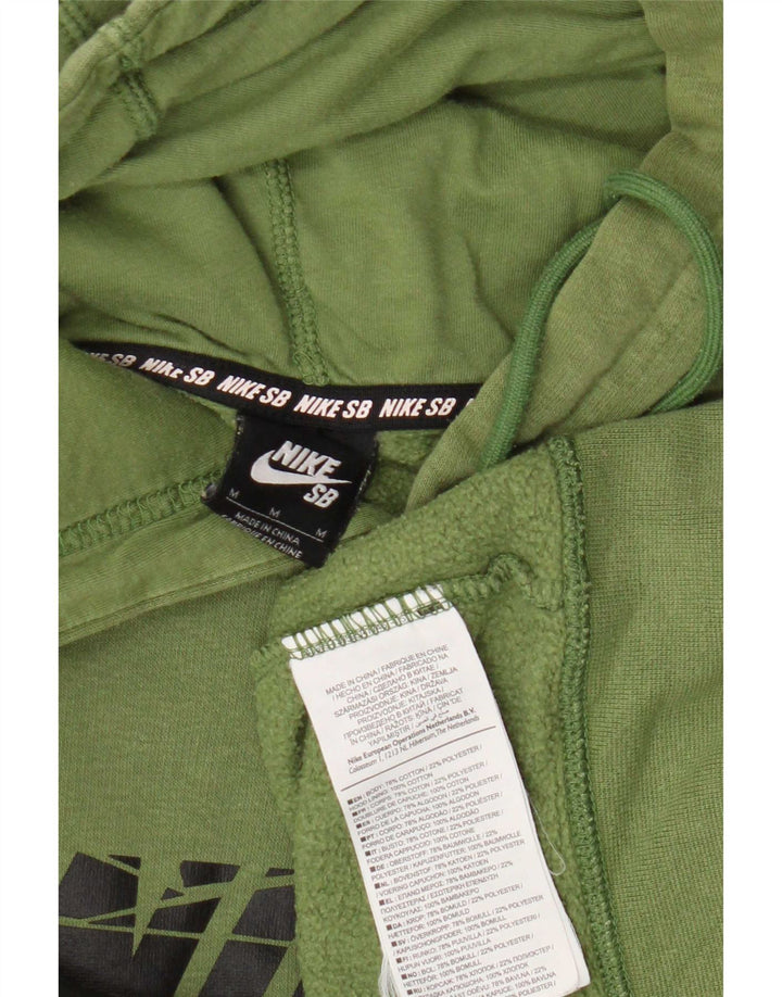 Nike Hombre Sudadera Con Capucha Gráfica Jersey De Algodón Verde Medio