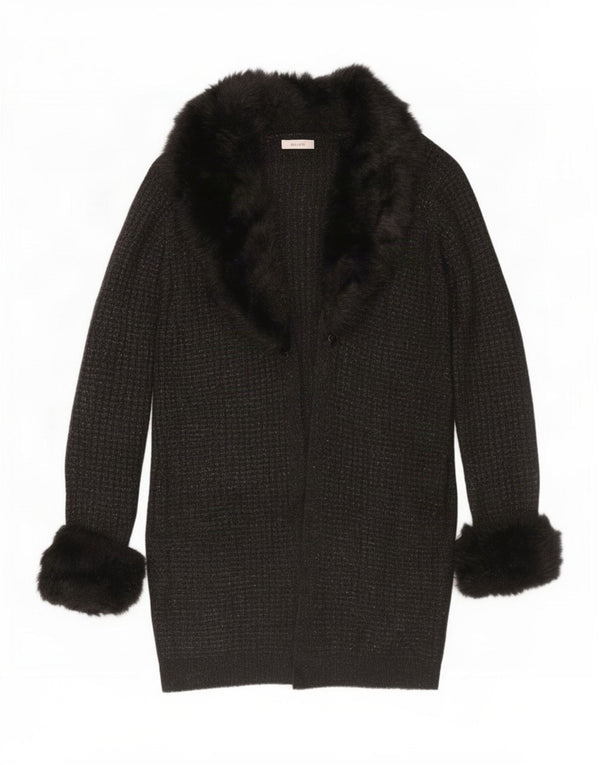 Marks & Spencer - Cárdigan largo para mujer Per Una, talla M, color negro