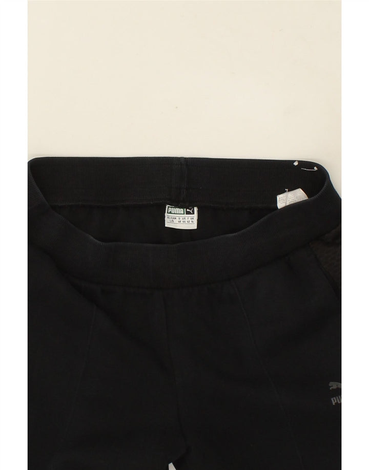 PUMA Womens Tracksuit Trousers UK 14 Large Black Polyester Vintage Puma and Second-Hand Puma from Messina Hembry 