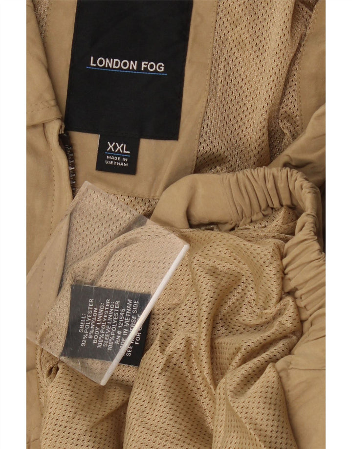 Chaqueta bomber para hombre London Fog UK 44 2XL Poliéster beige