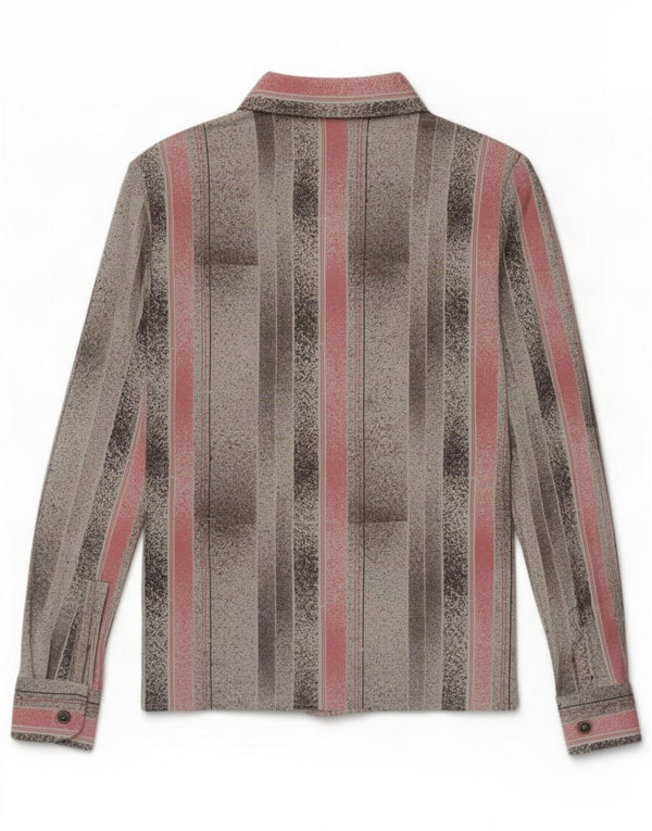 Camisa Vintage Mujer IT 48 XL Gris Rayas