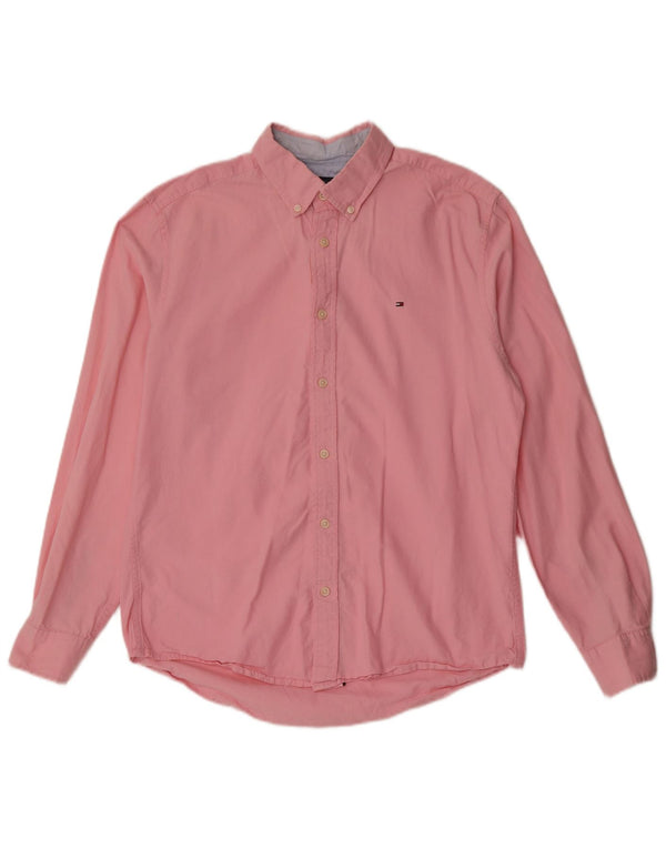 Camisa Tommy Hilfiger Hombre Rosa Mediano