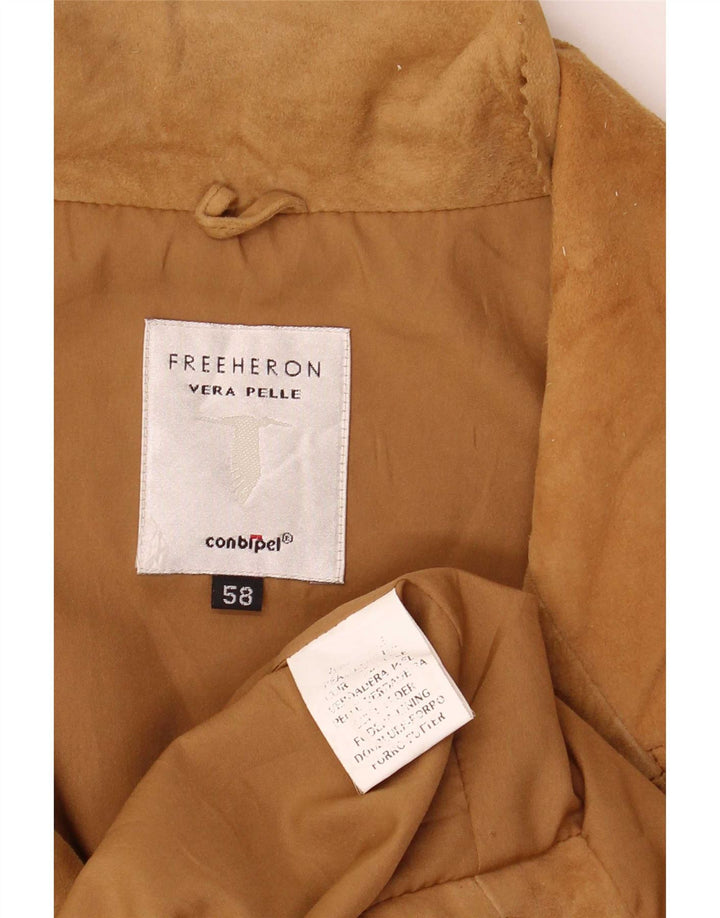 Conbipel Abrigo de gamuza Free Heron para hombre IT 58 2XL Cuero beige