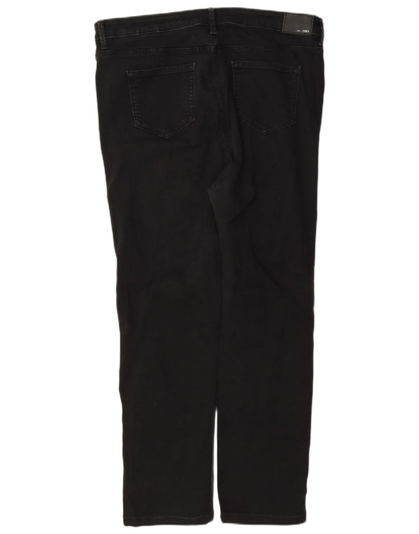 Marks & Spencer Vaqueros Rectos The Sophia para Mujer UK 18 XL W36 L28 Negro