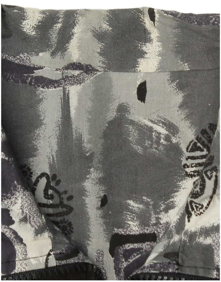 Vintage hombres cortavientos chaqueta Reino Unido 40 algodón negro grande