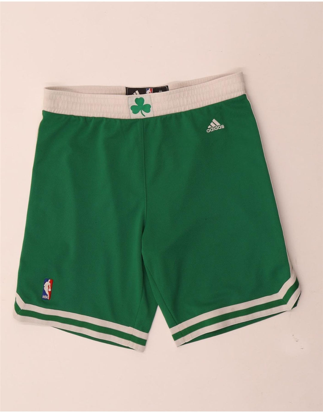 Adidas Mens Boston Celtics Sport Shorts Pequeño Verde Poliéster