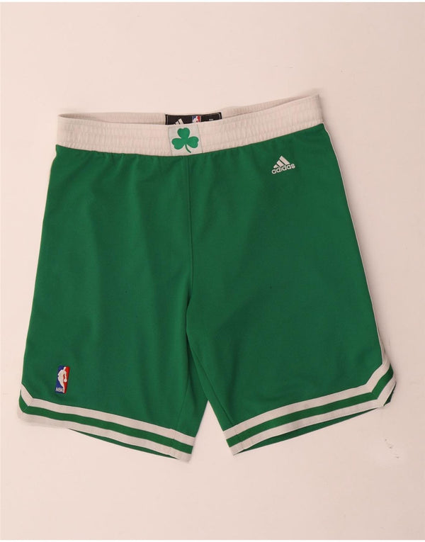 Adidas Mens Boston Celtics Sport Shorts Pequeño Verde Poliéster