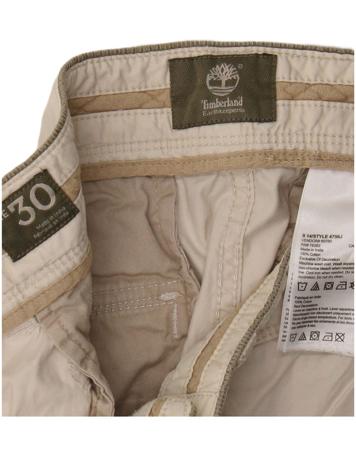 TIMBERLAND Pantalones cortos chinos Earthkeepers para hombre W30 Algodón beige medio