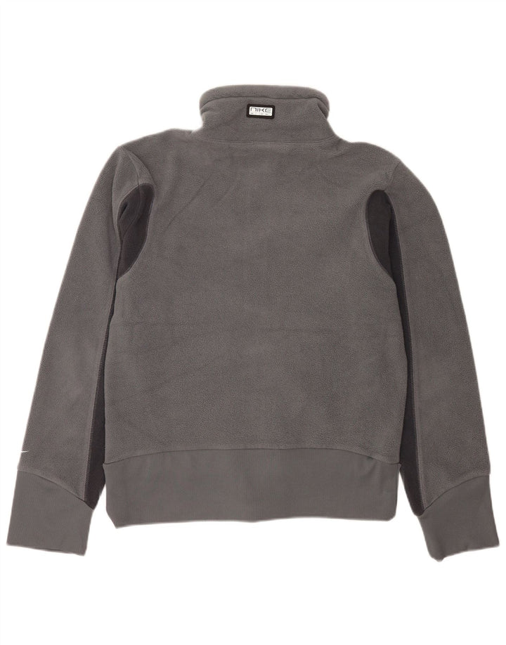 Nike Chaqueta polar para hombre UK 36/38 Small Gris Poliéster