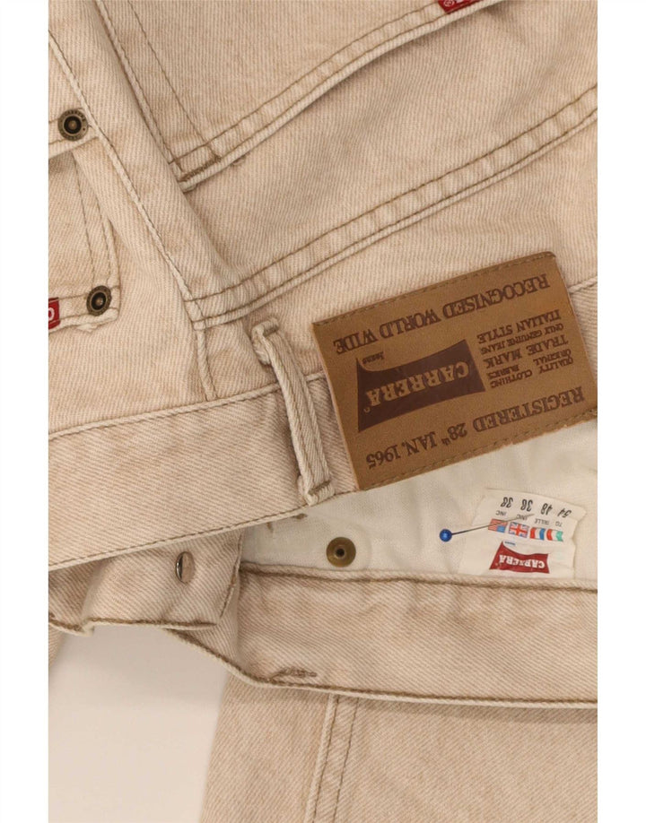 Vaqueros rectos para hombre Carrera W38 L32 Algodón beige