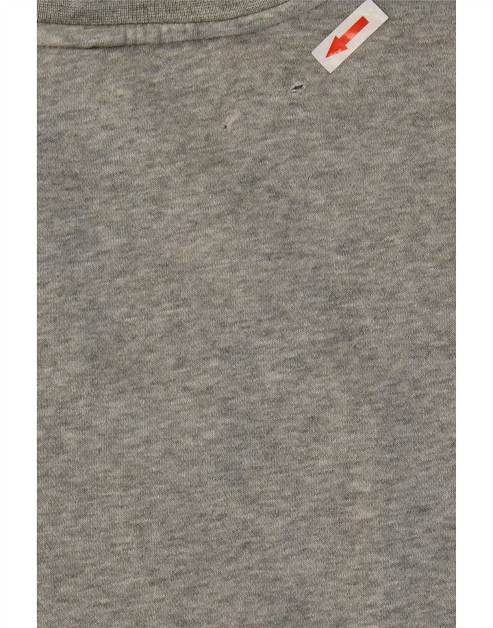 Nike - Sudadera con gráfico para hombre, jersey de algodón moteado gris grande