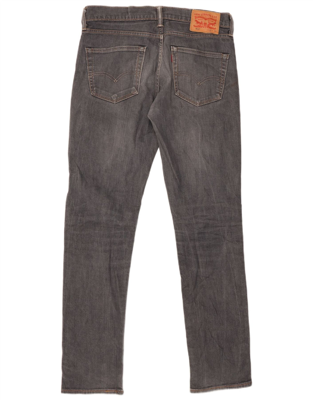 LEVI'S Mens 511 Slim Jeans W32 L32 Algodón Gris