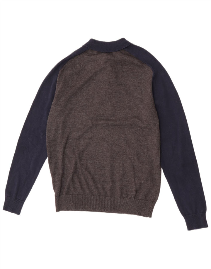 French Connection Jersey tipo polo con cuello tipo polo para hombre en color gris medio