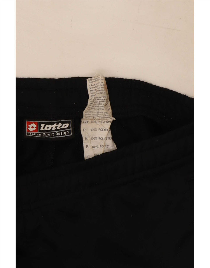 Lotto Hombre Pantalones De Chándal Gráficos Poliéster Color Block Mediano Negro