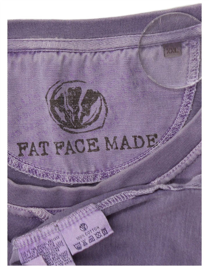 Camiseta para hombre Fat Face Manga larga 2XL Algodón morado