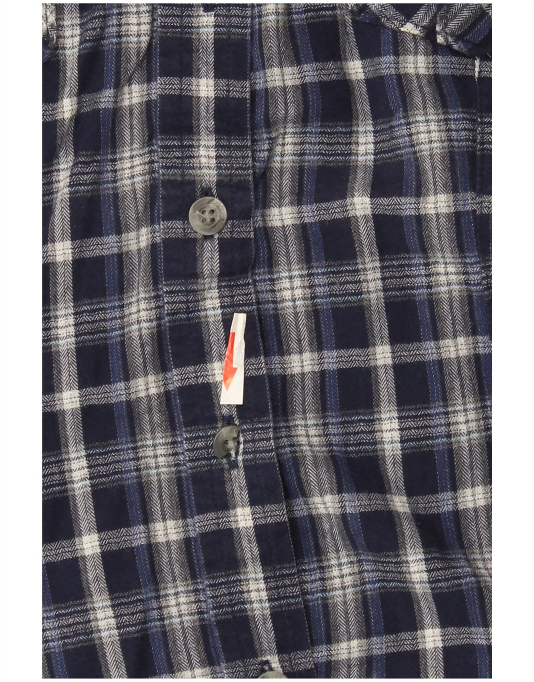 Eddie Bauer Camisa de franela para mujer UK 40 Mediana Azul marino Cuadros Algodón