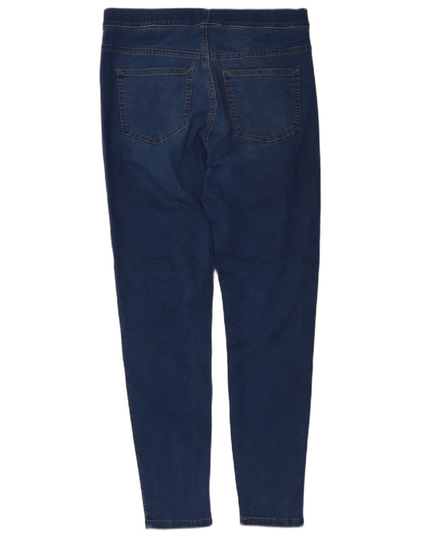 Marks & Spencer Jeans Jegging para Mujer UK 12 Medium W30 L27 Azul Marino Algodón