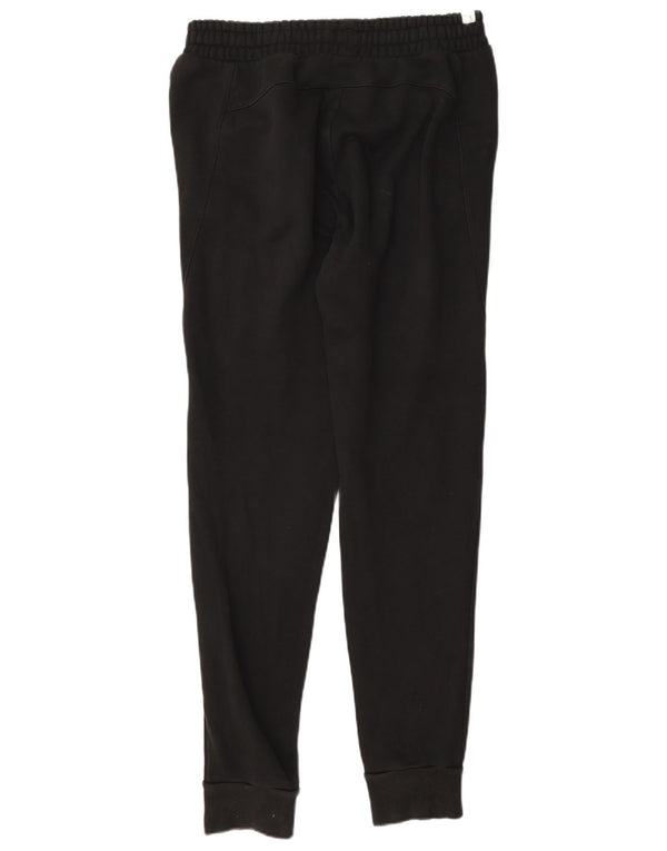 Puma Mujer Chándal Pantalones Joggers UK 10 Pequeño Algodón Negro