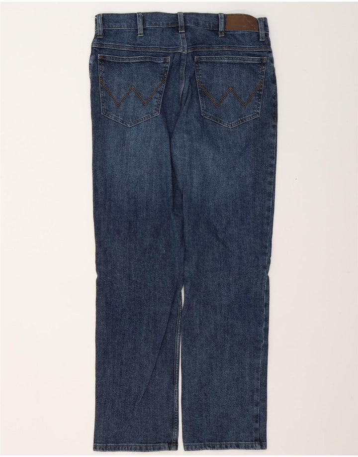 Wrangler Vaqueros rectos para hombre W34 L32 Algodón azul
