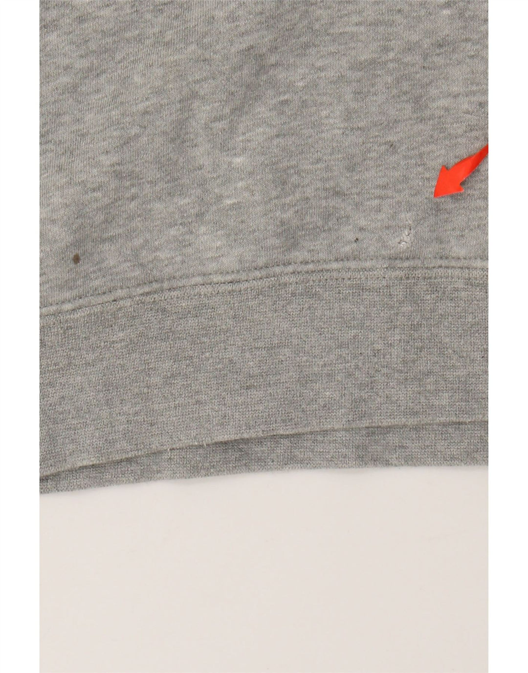 NIKE Jersey con capucha y gráfico extragrande para mujer UK 6 XS Algodón moteado gris