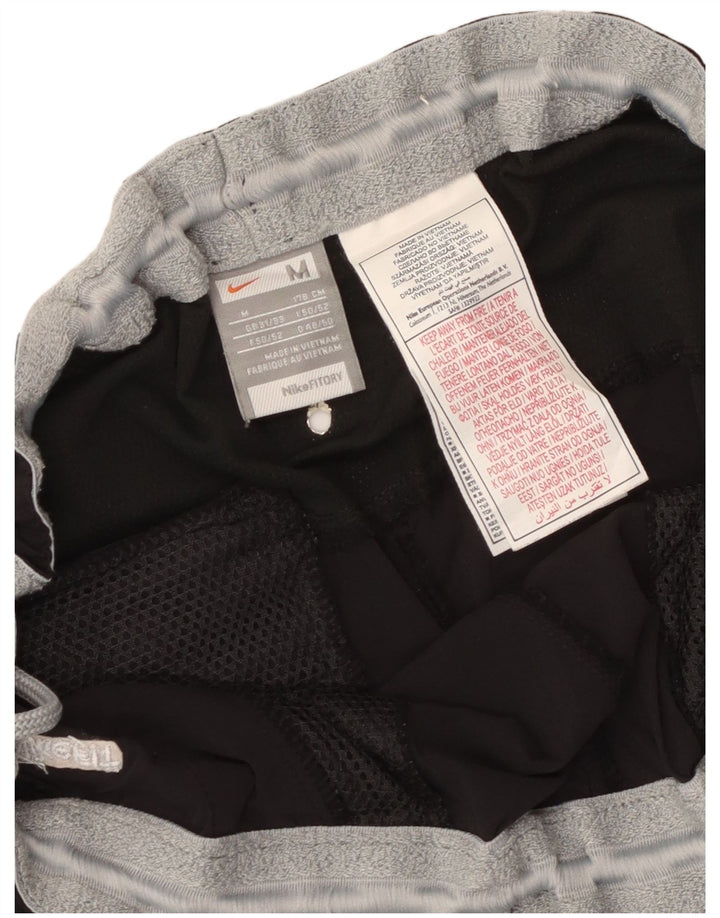Pantalones cortos deportivos Nike para hombre, tamaño mediano, nailon negro, deportivos
