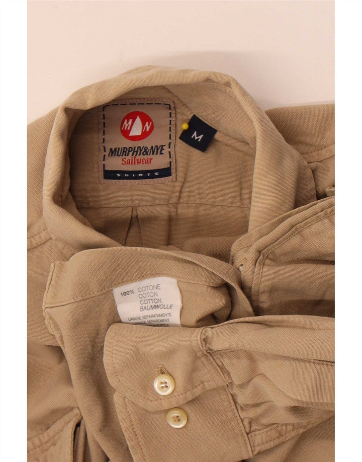 Murphy & Nye Camisa Hombre Algodón Beige Medio