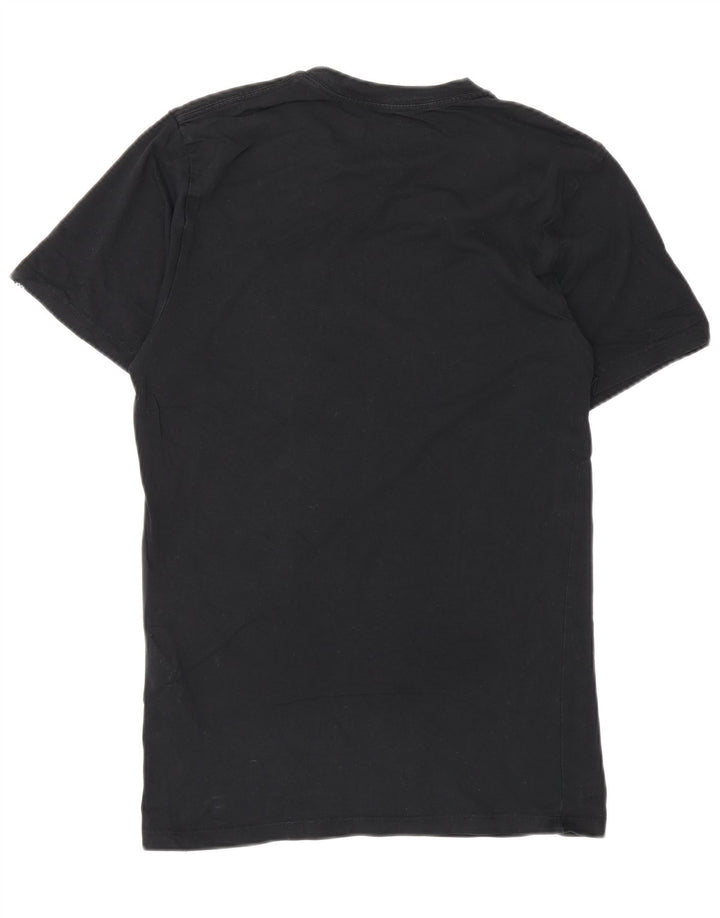 VANS Camiseta gráfica de ajuste personalizado para hombre Top pequeño de algodón negro
