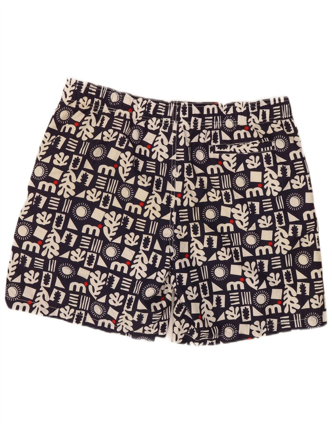MISTRAL Mens Swimming Shorts XL  Navy Blue Geometric Polyester