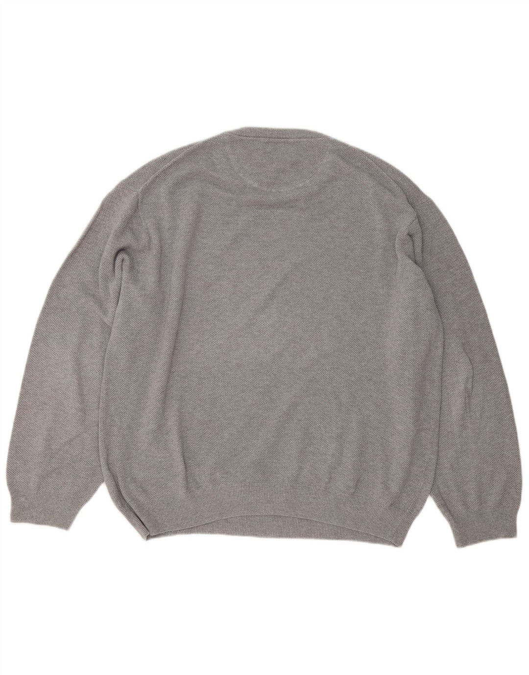 Gant Jersey de cuello redondo para hombre, talla 3XL, algodón gris