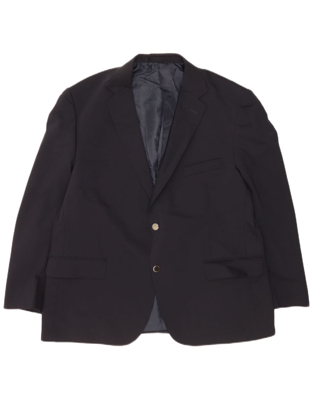 Marks & Spencer Chaqueta tipo blazer corta de 2 botones para hombre UK 40 Large Azul marino