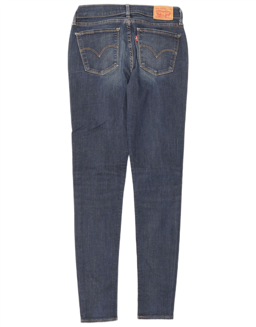 LEVI'S Vaqueros súper ajustados 710 para mujer W28 L30 Algodón azul marino