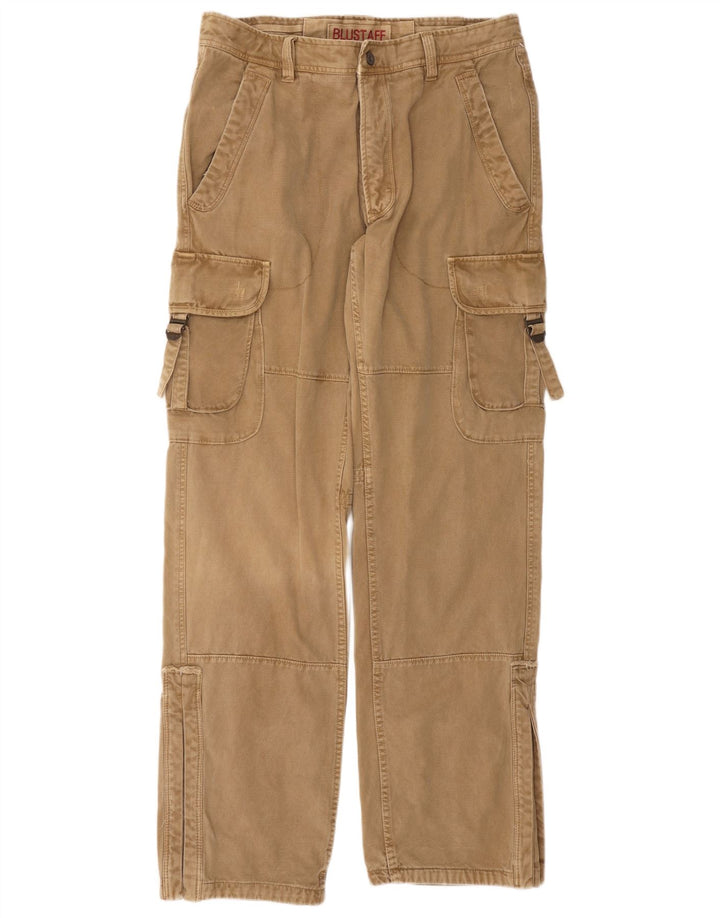 Blustaff Pantalón cargo recto para hombre IT 52 XL W38 L34 Algodón beige