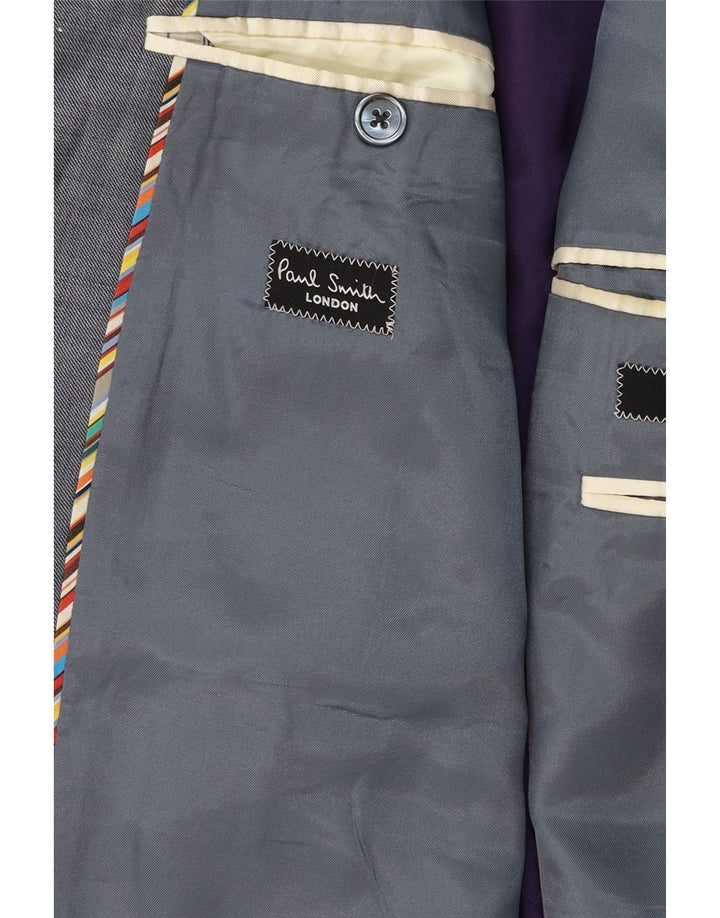 Paul Smith Chaqueta tipo blazer con 1 botón para hombre UK 38 Gris medio