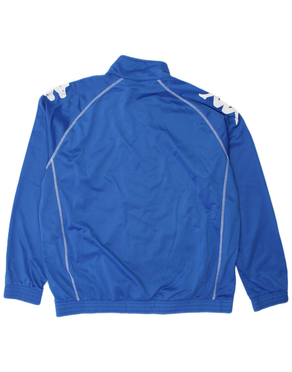 Kappa Mens Graphic Chándal Top Chaqueta 2XL Azul Poliéster