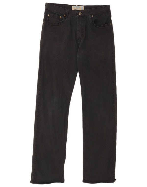 Wrangler Pantalones informales rectos para hombre W30 L32 Algodón negro