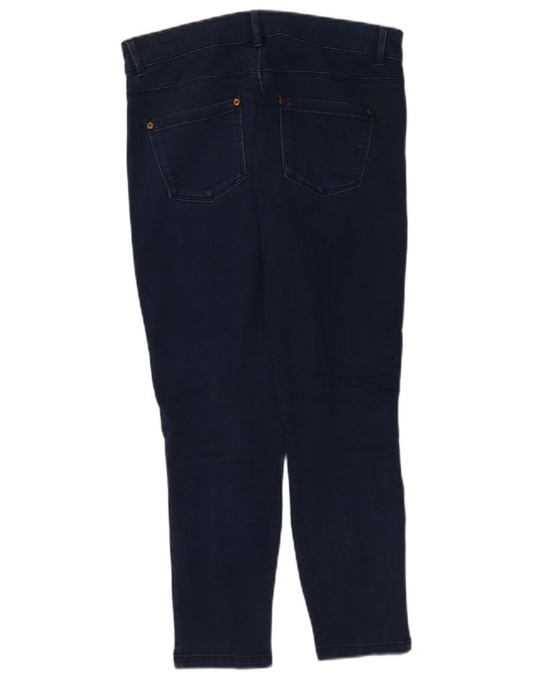 Oasis Capri Jeans para Mujer UK 12 Medium W28 L22 Azul Marino Algodón
