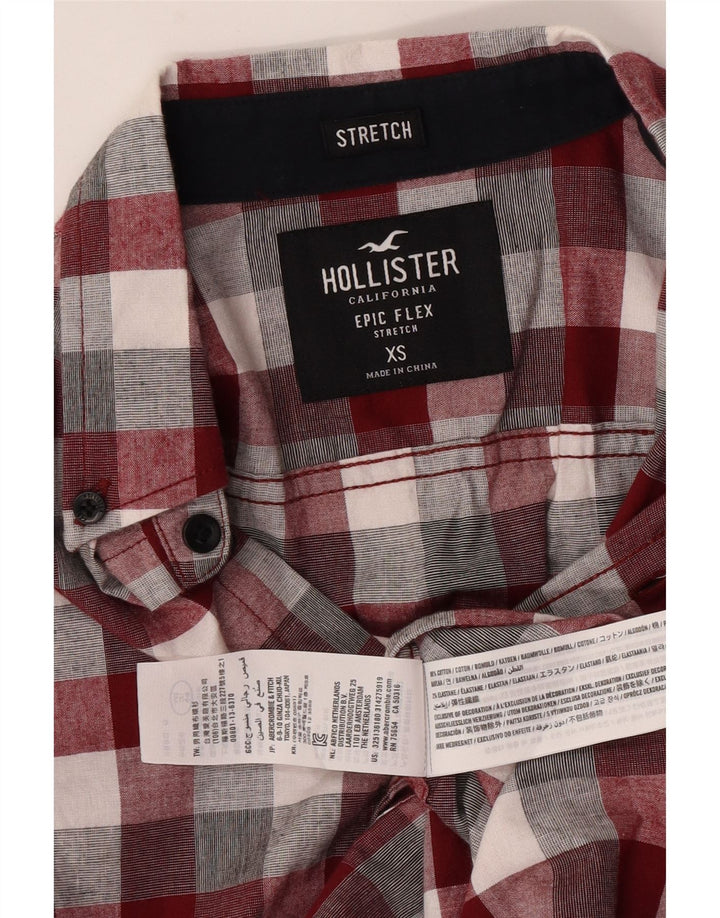 Camisa Hollister Hombre XS Algodón A Cuadros Multicolor