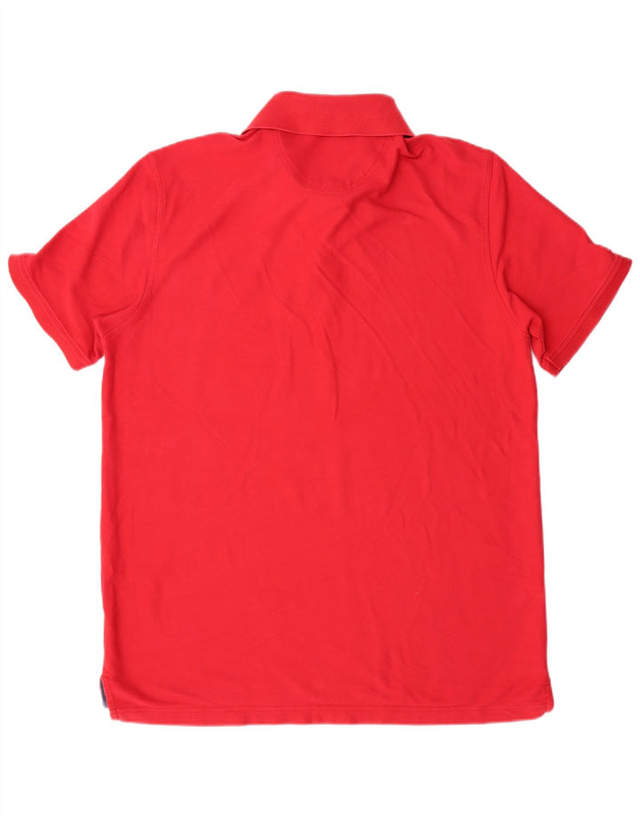 Izod Polo de corte regular para hombre de algodón rojo grande