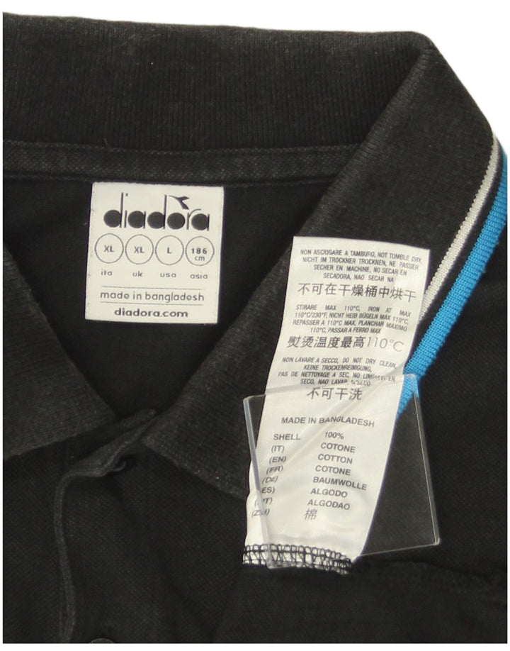 DIADORA Polo Hombre XL Algodón Negro